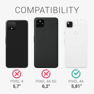 Husa Kwmobile pentru Google Pixel 4a, Negru, Silicon, KWM000011HX062C - Img 4