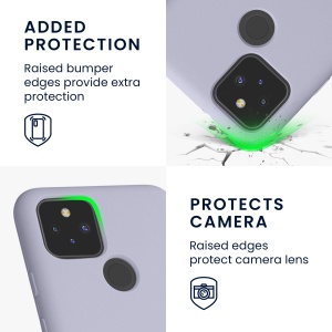 Husa Kwmobile pentru Google Pixel 5, Mov deschis, Silicon, KWM0000122K036C - Img 3