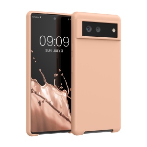 Husa Kwmobile pentru Google Pixel 6, Crem, Silicon, KWM000013EZ065C - Img 1