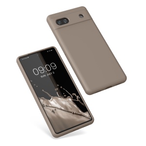 Husa Kwmobile pentru Google Pixel 6a, Bej, Silicon, KWM000015FZ045C - Img 2