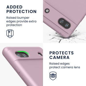 Husa Kwmobile pentru Google Pixel 6a, Mov, Silicon, KWM000015FZ050C - Img 3