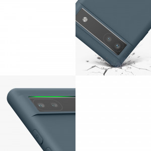 Husa Kwmobile pentru Google Pixel 6a, Silicon, Albastru, 57799.202 - Img 8
