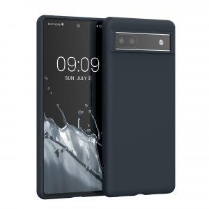 Husa Kwmobile pentru Google Pixel 6a, Silicon, Gri, 57799.186 - Img 1