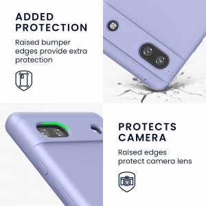 Husa kwmobile pentru Google Pixel 6a, Silicon, Mov, 57815.139 - Img 4