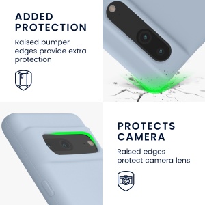 Husa Kwmobile pentru Google Pixel 7, Albastru deschis, Silicon, KWM0000171I052C - Img 3