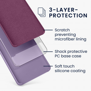 Husa kwmobile pentru Google Pixel 7 Pro, Silicon, Violet, 59452.222 - Img 5