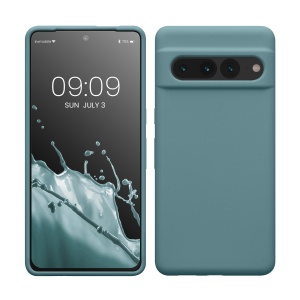 Husa Kwmobile pentru Google Pixel 7 Pro, Verde inchis, Silicon, KWM0000171J030C - Img 1