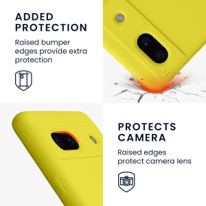 Husa Kwmobile pentru Google Pixel 7a, Galben, Silicon, KWM000019YE015C - Img 3