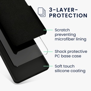 Husa Kwmobile pentru Google Pixel 7a, Negru, Silicon, 61597.01 - Img 5