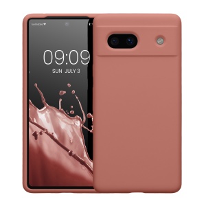 Husa Kwmobile pentru Google Pixel 7a, Roz, Silicon, KWM000019YE034C - Img 2