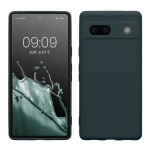Husa Kwmobile pentru Google Pixel 7a, Verde inchis, Silicon, 61598.202 - Img 1