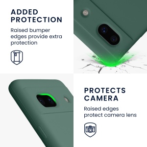 Husa Kwmobile pentru Google Pixel 7a, Verde, Silicon, KWM000019YE024C - Img 4