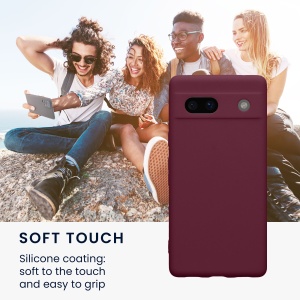 Husa Kwmobile pentru Google Pixel 7a, Visiniu, Silicon, KWM000019YF040C - Img 3
