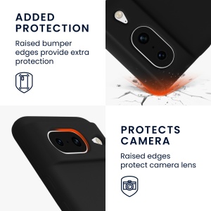 Husa Kwmobile pentru Google Pixel 8, Negru, Silicon, KWM000020JF001C - Img 3