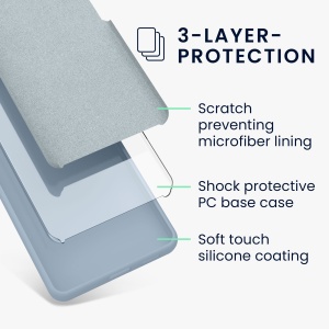 Husa Kwmobile pentru Google Pixel 8 Pro, Albastru deschis, Silicon, KWM0000208G020C - Img 9
