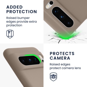 Husa Kwmobile pentru Google Pixel 8 Pro, Bej, Silicon, KWM0000208G025C - Img 5