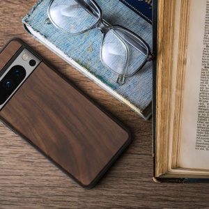 Husa Kwmobile pentru Google Pixel 8 Pro, Maro, Lemn/Silicon, 61872.18 - Img 3