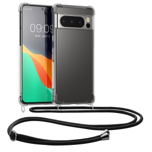 Husa Kwmobile pentru Google Pixel 8 Pro, Transparent/Negru, Silicon, 61864.01 - Img 1