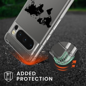 Husa Kwmobile pentru Google Pixel 8 Pro, Transparent/Negru, Silicon, KWM0000208S003C - Img 5