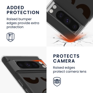 Husa Kwmobile pentru Google Pixel 8 Pro, Transparent/Negru, Silicon, KWM000020JM003C - Img 8