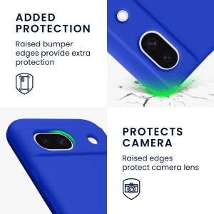 Husa Kwmobile pentru Google Pixel 8a, Albastru, Silicon, KWM000020KQ031C - Img 4