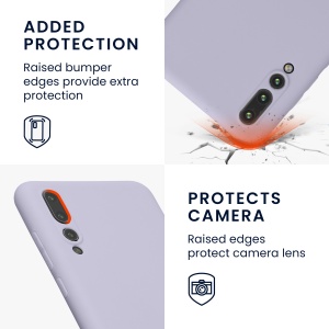 Husa Kwmobile pentru Huawei P20 Pro, Mov deschis, Silicon, KWM000008PZ017C - Img 4