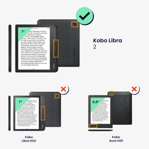 Husa Kwmobile pentru Kobo Libra 2, Multicolor, Piele ecologica, KWM0000198X011C - Img 5