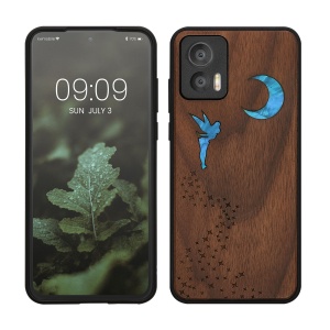 Husa Kwmobile pentru Motorola Edge 30 Neo, Multicolor, Lemn, KWM000018RR003C - Img 1