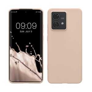 Husa Kwmobile pentru Motorola Edge 40 Neo, Crem, Silicon, KWM000022NU005C - Img 1
