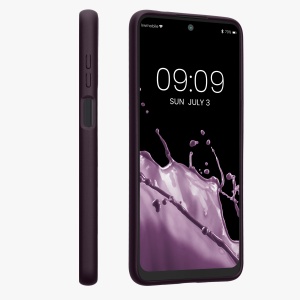 Husa Kwmobile pentru Motorola Moto G22, Violet inchis, Silicon, 61683.115 - Img 3