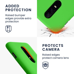Husa Kwmobile pentru OnePlus 6, Verde, Silicon, KWM0000099A032C - Img 3