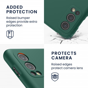 Husa kwmobile pentru OnePlus Nord 2 5G, Silicon, Verde, 56070.171 - Img 4