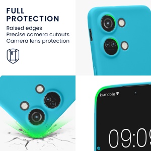 Husa Kwmobile pentru OnePlus Nord 3 5G, Albastru deschis, Silicon, KWM0000204U009C - Img 4