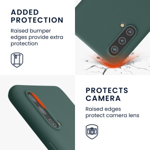 Husa Kwmobile pentru OnePlus Nord CE 5G, Verde, Silicon, KWM000013HO015C - Img 4