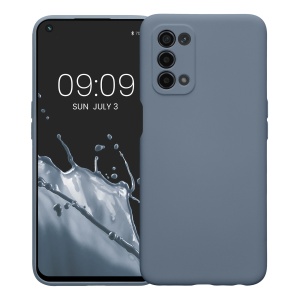 Husa Kwmobile pentru OPPO A74 5G/A54 5G, Albastru inchis, Silicon, KWM0000157U020C - Img 2