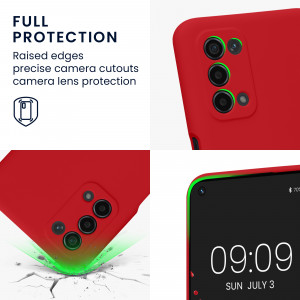 Husa Kwmobile pentru OPPO A74 5G/A54 5G, Silicon, Rosu, 57571.229 - Img 4