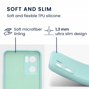 Husa Kwmobile pentru OPPO Find X5 Lite, Silicon, Verde, 57633.71 - Img 3