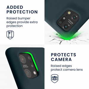 Husa kwmobile pentru OPPO Find X5 , Silicon, Albastru, 57629.202 - Img 4