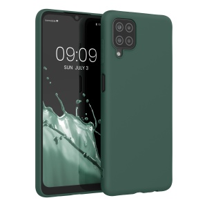 Husa Kwmobile pentru Samsung Galaxy A12, Verde, Silicon, KWM000012BL054C - Img 1