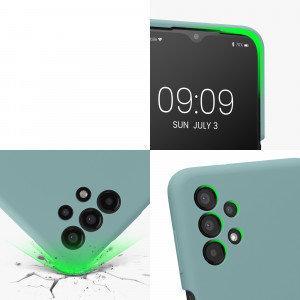 Husa kwmobile pentru Samsung Galaxy A13 4G, Silicon, Verde, 57832.207 - Img 8
