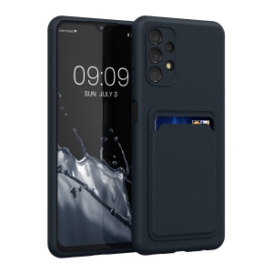 Husa Kwmobile pentru Samsung Galaxy A13, Albastru inchis, Silicon, KWM000015RP003C - Img 1