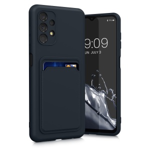 Husa Kwmobile pentru Samsung Galaxy A13, Albastru inchis, Silicon, KWM000015RP003C - Img 2