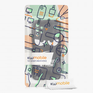 Husa Kwmobile pentru Samsung Galaxy A13, Silicon, Negru/Alb, 58243.01 - Img 7