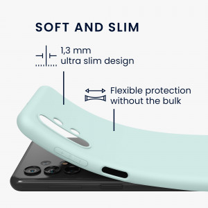 Husa Kwmobile pentru Samsung Galaxy A13, Silicon, Verde, 57805.200 - Img 3