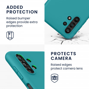 Husa Kwmobile pentru Samsung Galaxy A13, Silicon, Verde, 57805.57 - Img 4