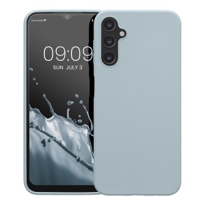Husa Kwmobile pentru Samsung Galaxy A14 5G, Albastru deschis, Silicon, 61462.58 - Img 2