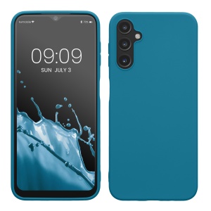Husa Kwmobile pentru Samsung Galaxy A14 5G, Albastru, Silicon, KWM0000195F013C - Img 1