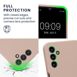 Husa Kwmobile pentru Samsung Galaxy A14 5G, Roz deschis, Silicon, 60808.52 - Img 4