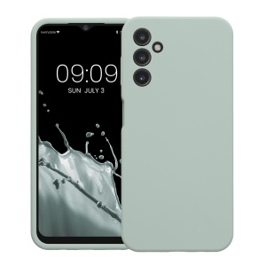 Husa Kwmobile pentru Samsung Galaxy A14 5G, Verde deschis, Silicon, 60808.2 - Img 2