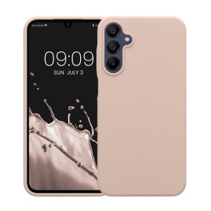 Husa Kwmobile pentru Samsung Galaxy A15 5G, Crem, Silicon, KWM000021MF019C - Img 2